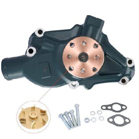 【並行輸入品】 AULINK SBC 大容量アルミニウムショートウォーターポンプ (銅インペラー、亜...