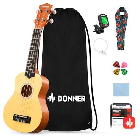 【並行輸入品】 Donner Soprano Ukulele for Beginners 21 In...
