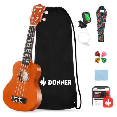 【並行輸入品】 Donner Soprano Ukulele for Beginners 21 In...