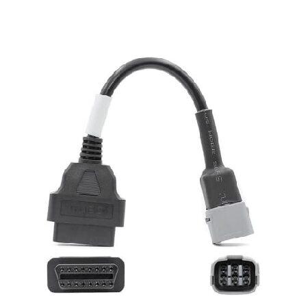 【並行輸入品】 6ピン - 16ピン アダプターケーブル OBD2 エンジン故障診断と検出器 スズキ...
