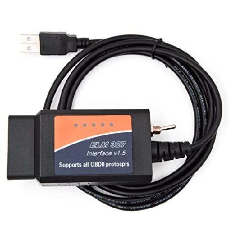 【並行輸入品】 最新フル機能 USB OBD2スキャナー OBDリーダーアダプター 診断ツール コー...