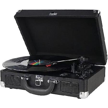 Vintage 3-Speed Bluetooth Portable Suitcase Record...