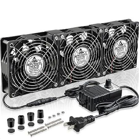 【並行輸入品】 GDSTIME 3x 120mm Computer Fan with AC Plug...