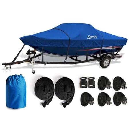 【並行輸入品】 Kayme 1200D Heavy Duty Boat Cover for 14-1...
