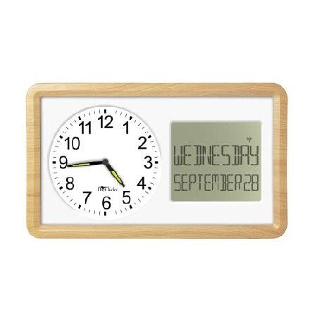 【並行輸入品】 DayClocks Atomic 10インチ時計 アナログ時刻とデジタル表示を組み合...