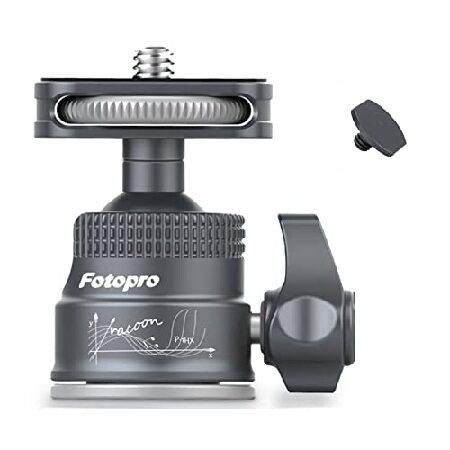 Fotopro Mini Ball Head with 1/4 Cold Shoe Screw, A...