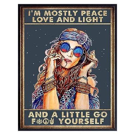 【並行輸入品】 Boho Love And Light Wall Art 11x14 - Inspi...