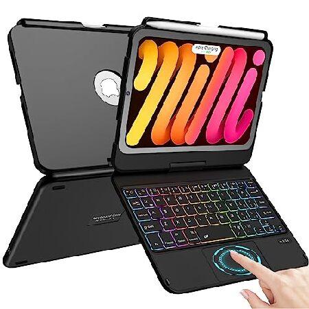 【並行輸入品】 iPad Mini 6 Case with Keyboard, 7 Color Ba...