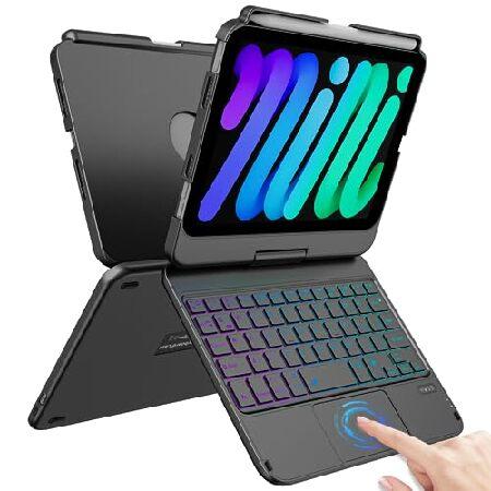 【並行輸入品】 FUWANG iPad Mini 6 Case with Keyboard, Tou...