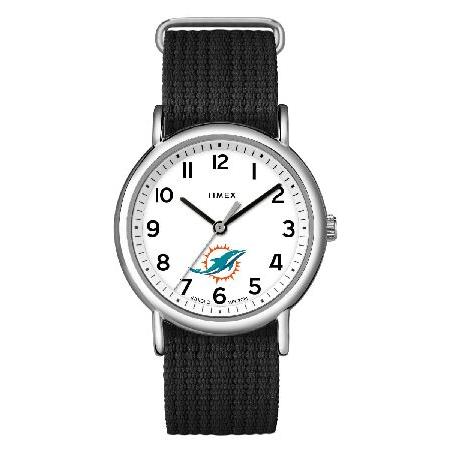 Timex ユニ ウィークエンダー 38mm 腕時計 - マイアミドルフィンズ スリップスルーシング...