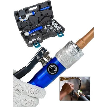 【並行輸入品】 AMZCNC 油圧チューブエキスパンダー コンパクトスウェージングツールキット チュ...