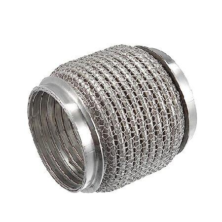 【並行輸入品】 VekAuto 車用エキゾーストフレキシブルパイプ 76x102mm 3インチx4イ...