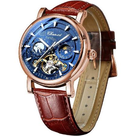 【並行輸入品】 FORSINING メンズ 腕時計 夜光 星空 ムーンフェイズ トゥールビヨン 機械...