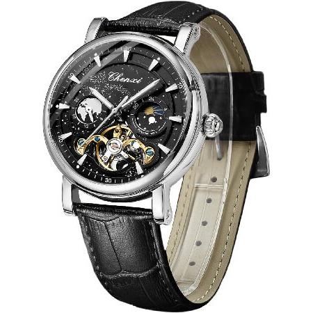 【並行輸入品】 FORSINING メンズ 腕時計 夜光 星空 ムーンフェイズ トゥールビヨン 機械...