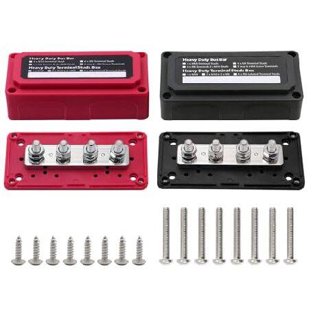 【並行輸入品】 DC 12-48V 300A 5/16" (M8) 4スタッドの母線、Ampper