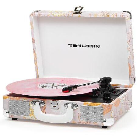 Vinyl Record Player Bluetooth Vintage 3-Speed Port...