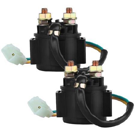 【並行輸入品】 LOCOPOW 2ピース GY6 スターター ソレノイドリレー 4ストローク 50c...