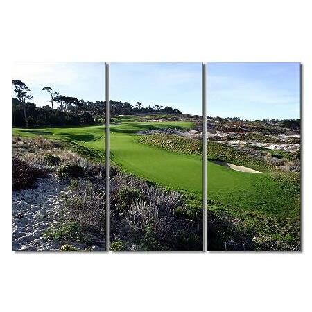 【並行輸入品】 3 Panels Golf Course Wall Art Spyglass Hil...