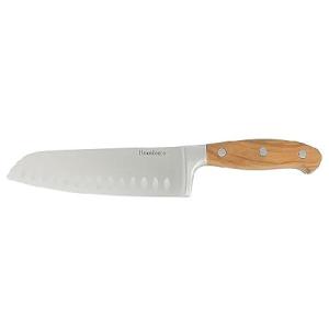 Bloomhouse - Oprahs Favorite Things - 7 Inch German Steel Santoku Knife W/Italian Olive Wood Forged Handleの商品画像
