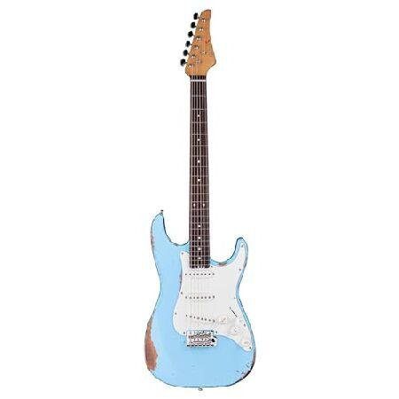 【並行輸入品】 EARTレトロ-VS 60 6弦ソリッドギターフルサイズ焼楓木頸跡装飾VS 60