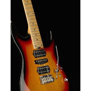Censtar Electric Guitars with Roasted Mahogany Body and Maple Neck,Bone Nut,Coil Split Humbuckers Pickups,24 Frets,Solid Body Mars Electric Guitar for