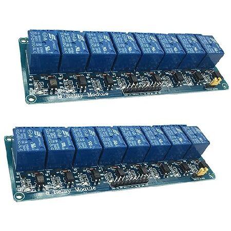 【並行輸入品】 SuziePi 2PCS DC 5V 8 Channel Relay Module ...