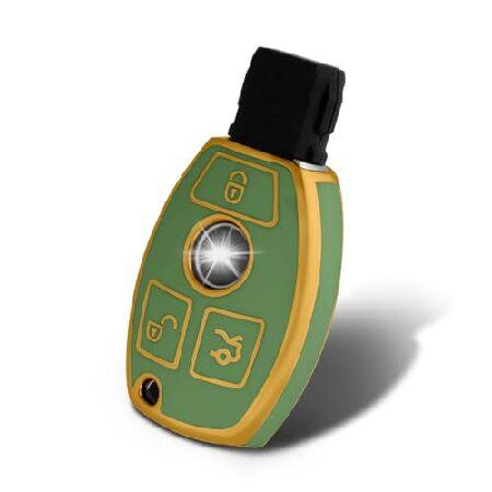 【並行輸入品】 WORCAS メルセデスベンツキーフォブカバー ソフトTPU保護 カーキーケース シ...