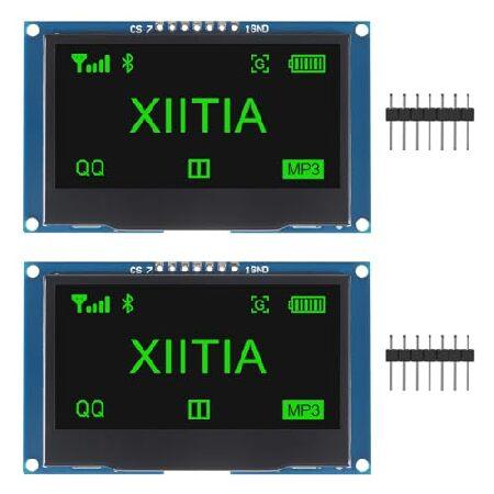 【並行輸入品】 XIITIA 2個 2.4インチ 128x64 OLED LCDディスプレイモジュー...