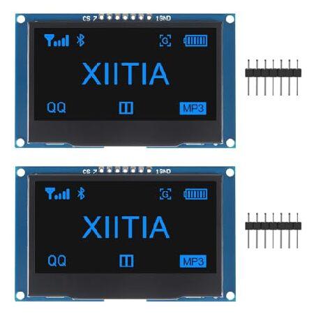 【並行輸入品】 XIITIA 2個 2.4インチ 128x64 OLED LCDディスプレイモジュー...