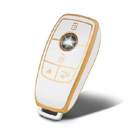 【並行輸入品】 WORCAS メルセデスベンツキーフォブカバー ソフトTPU保護 カーキーケース シ...