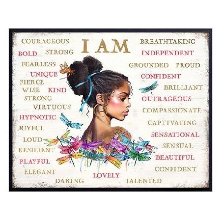 【並行輸入品】 I Am Wall Decor for Women - Inspirational ...
