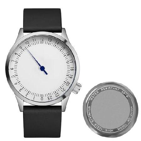 【並行輸入品】 JIANDUN スイスムーブメント メンズ 片手24時間腕時計 片手ブラックケース ...
