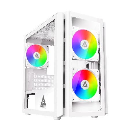【並行輸入品】 Apevia Phenom-WH Phenom Micro-ATX ゲーミングPCケ...