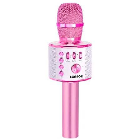 BONAOK Bluetooth Karaoke Wireless Microphone,3-in-...