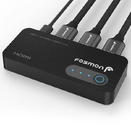 【並行輸入品】 Fosmon 4K@60Hz 4:4:4 HDMI Splitter 1 in 2 ...