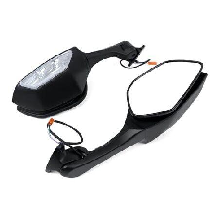 【並行輸入品】 HAONEL サイドバックミラー ウインカーライト付き KAWASAKI ZX10R...