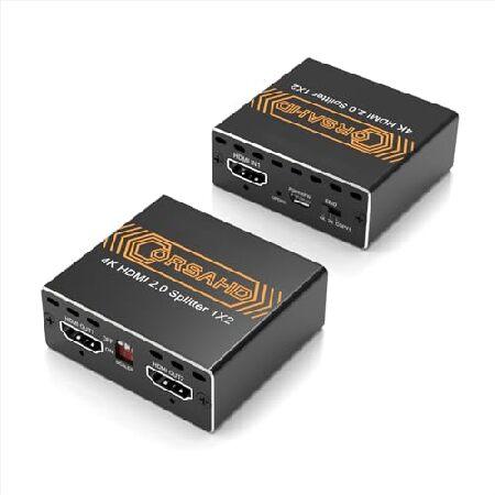 【並行輸入品】 CORSAHD 4K@60Hz HDMI Splitter 1x2 4:4:4,18...