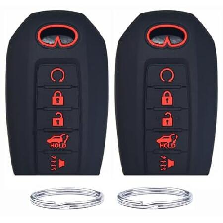 【並行輸入品】 KARLOTLAND シリコーンキーフォブカバー 2個 5ボタン 2019-2023...