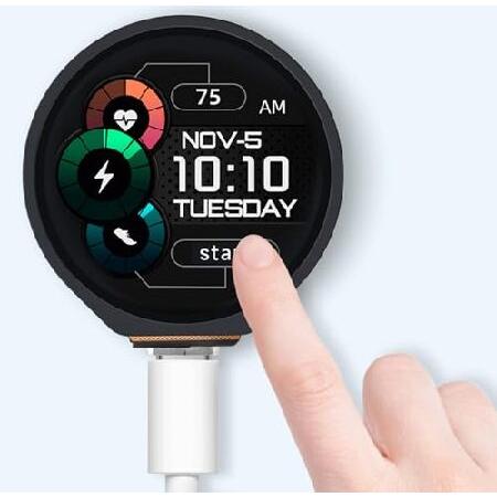 【並行輸入品】 waveshare ESP32-S3 開発ボード 1.3インチラウンドタッチLCD、...
