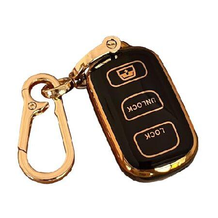 【並行輸入品】 AIOEUOIA TPU トヨタキーフォブカバー キーチェーン付き トヨタ セコイア...