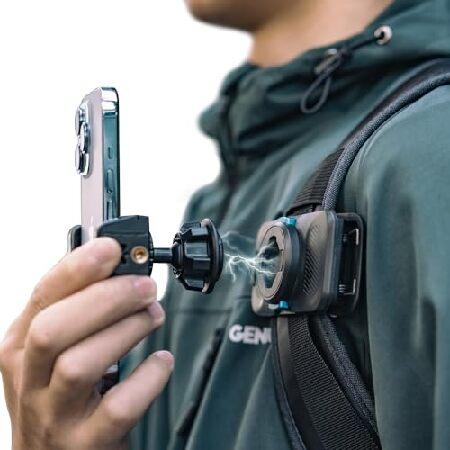 【並行輸入品】 Rugvis 360°回転バックパックストラップマウント クイッククリップマウント ...