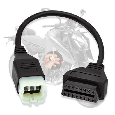 【並行輸入品】 OBD2 アダプターケーブル KTM 6ピンから16ピン オートバイ診断ケーブル 多...