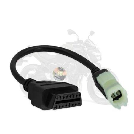 【並行輸入品】 AMHTDOL Obd2 アダプターケーブル カワサキオートバイ用 4ピンから16ピ...