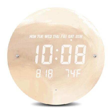 【並行輸入品】 SCOAGE デジタル壁掛け時計 スマートライト サイレント 12/24H LED ...