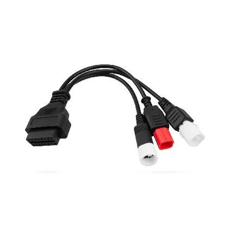 【並行輸入品】 JUQAFY OBD2 診断ケーブル 16ピンから3 4 6ピン 3イン1プラグアダ...