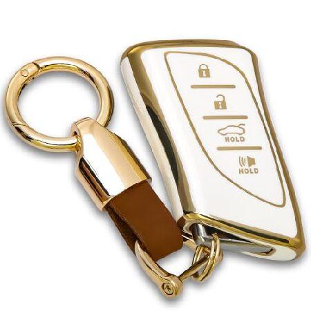 【並行輸入品】 レクサス キーフォブカバー キーチェーン キーシェル キーケース 2018-2024...