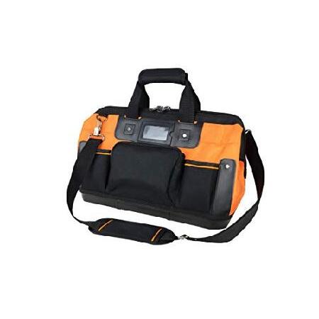 【並行輸入品】 16インチの広口ツールバッグ、ショルダーストラップ付き、ポータブル防水ツールオーガナ...