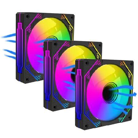 【並行輸入品】 PANO-MOUNTS 120mm ARGB ファン インフィニティ ミラー リバー...