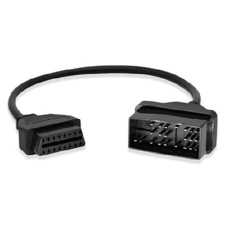 【並行輸入品】 OBD2アダプターケーブル トヨタ車用 22ピン OBD2 16ピンからOBD1 2...