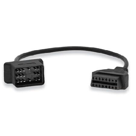 【並行輸入品】 OBD2アダプターケーブル トヨタ車用 17ピン OBD2 16ピンからOBD1 1...
